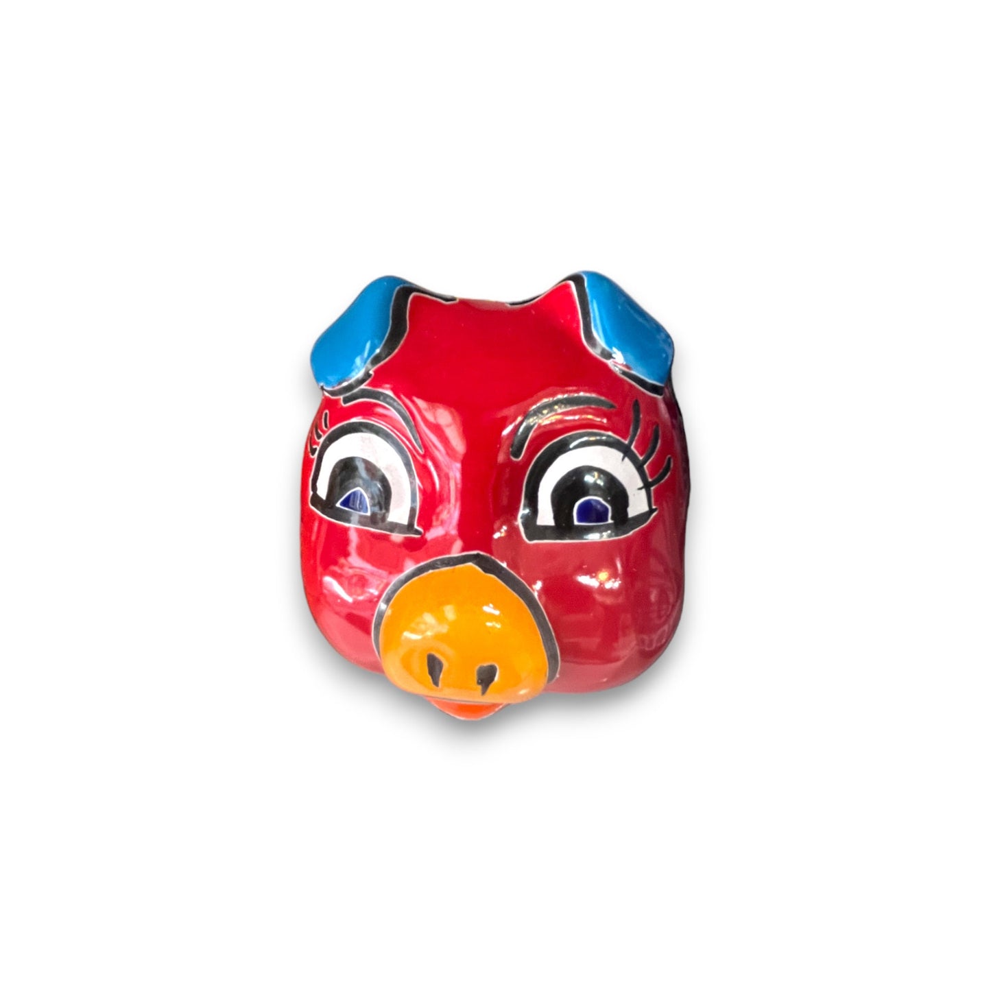 Mexican Talavera Pig Planter | Medium-Sized Pig Decorations