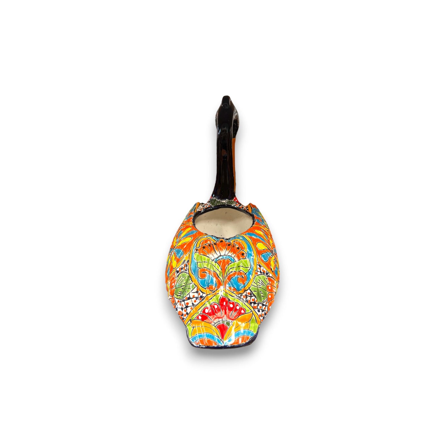 Vibrant Talavera Pelican Planter | Colorful Hand-Painted Mexican Bird Pottery