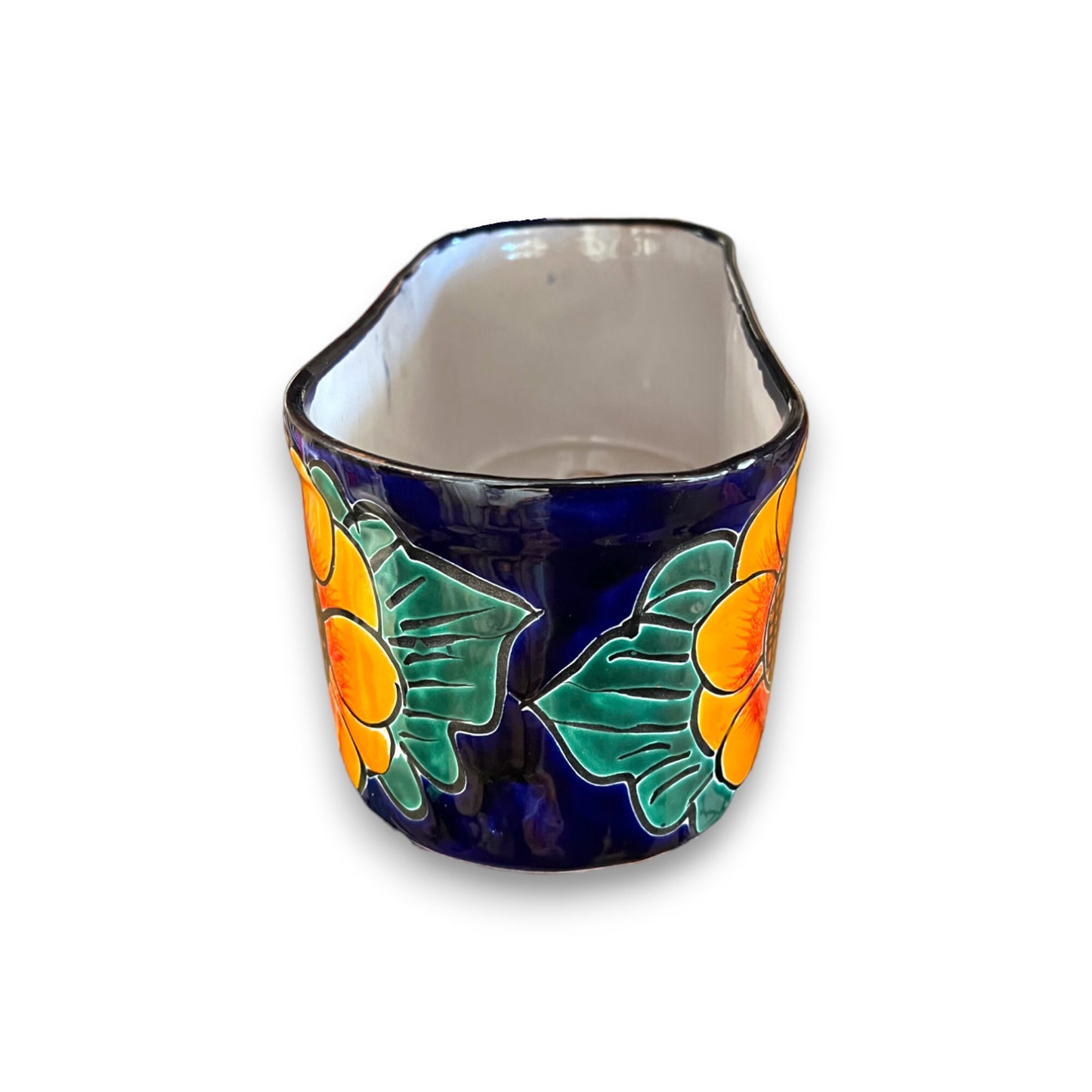 Talavera Sun Flower Planter | Medium-Sized Talavera Planter