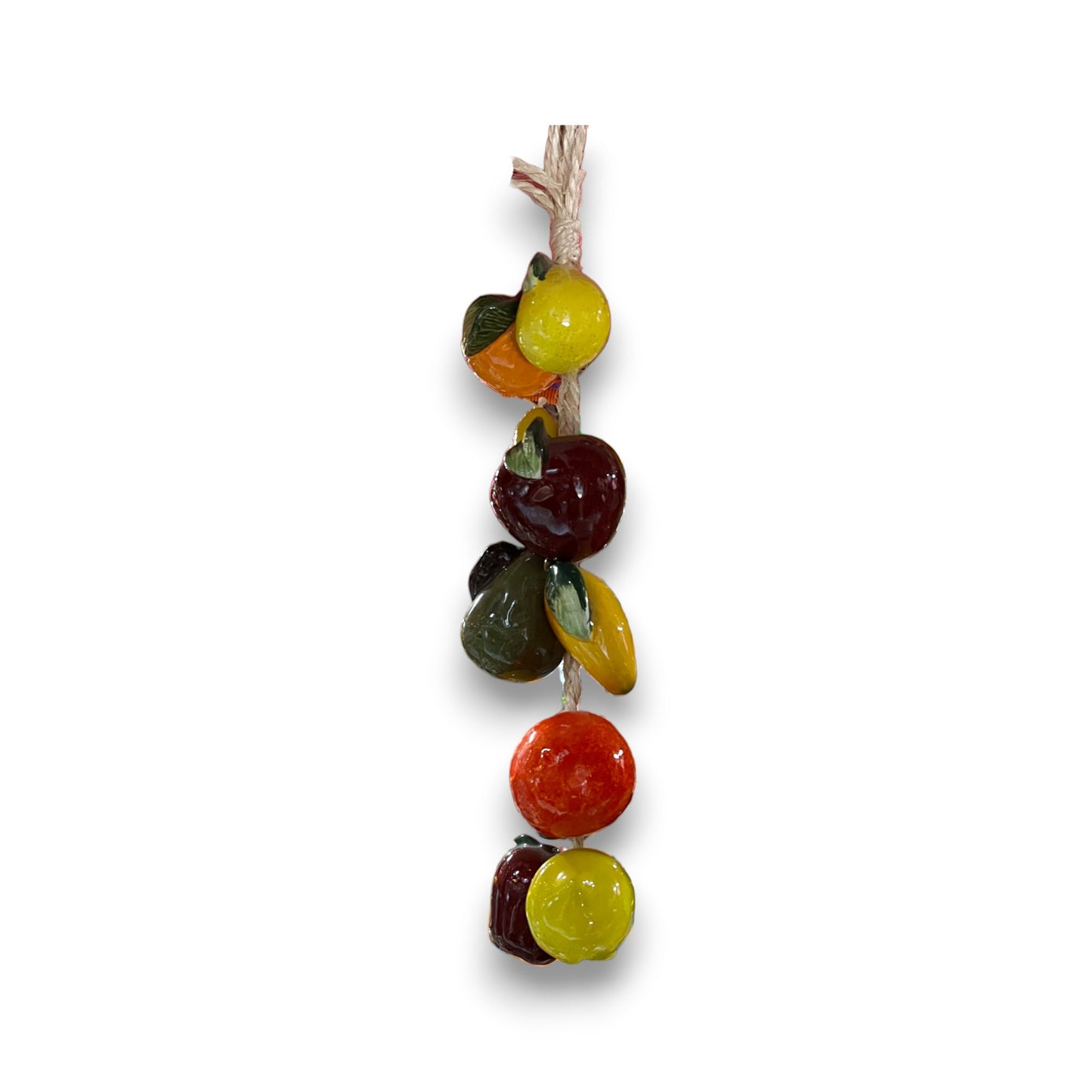 Hand-Painted Mexican Fruit Garland | Colorful Hanging Fruit Wall Art