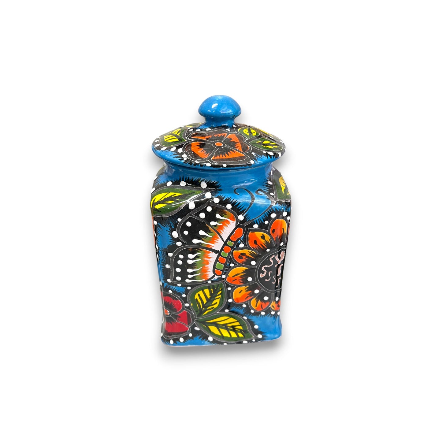 Handmade Canister Set | Colorful Mexican Talavera Pottery Kitchen Decor