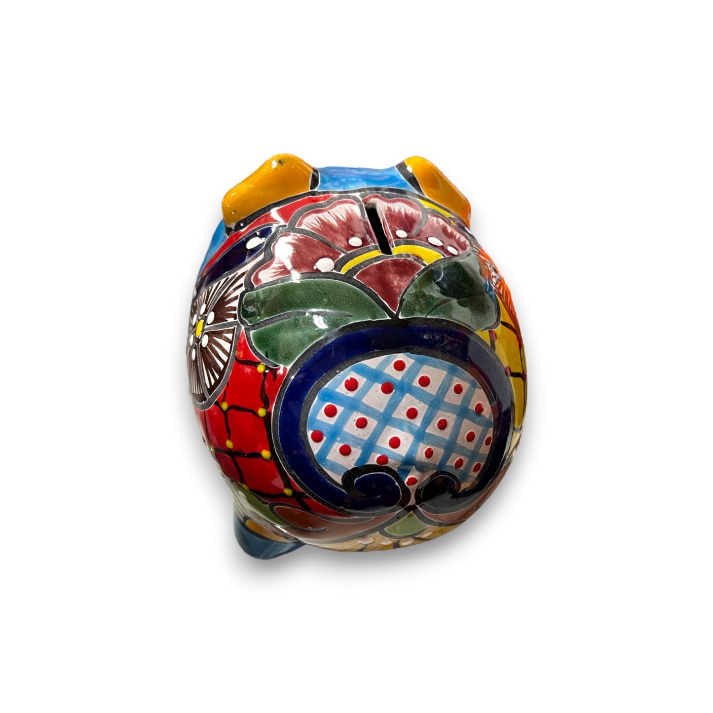 Colorful Talavera Pig Coin Bank | Handmade Medium Piggy Bank