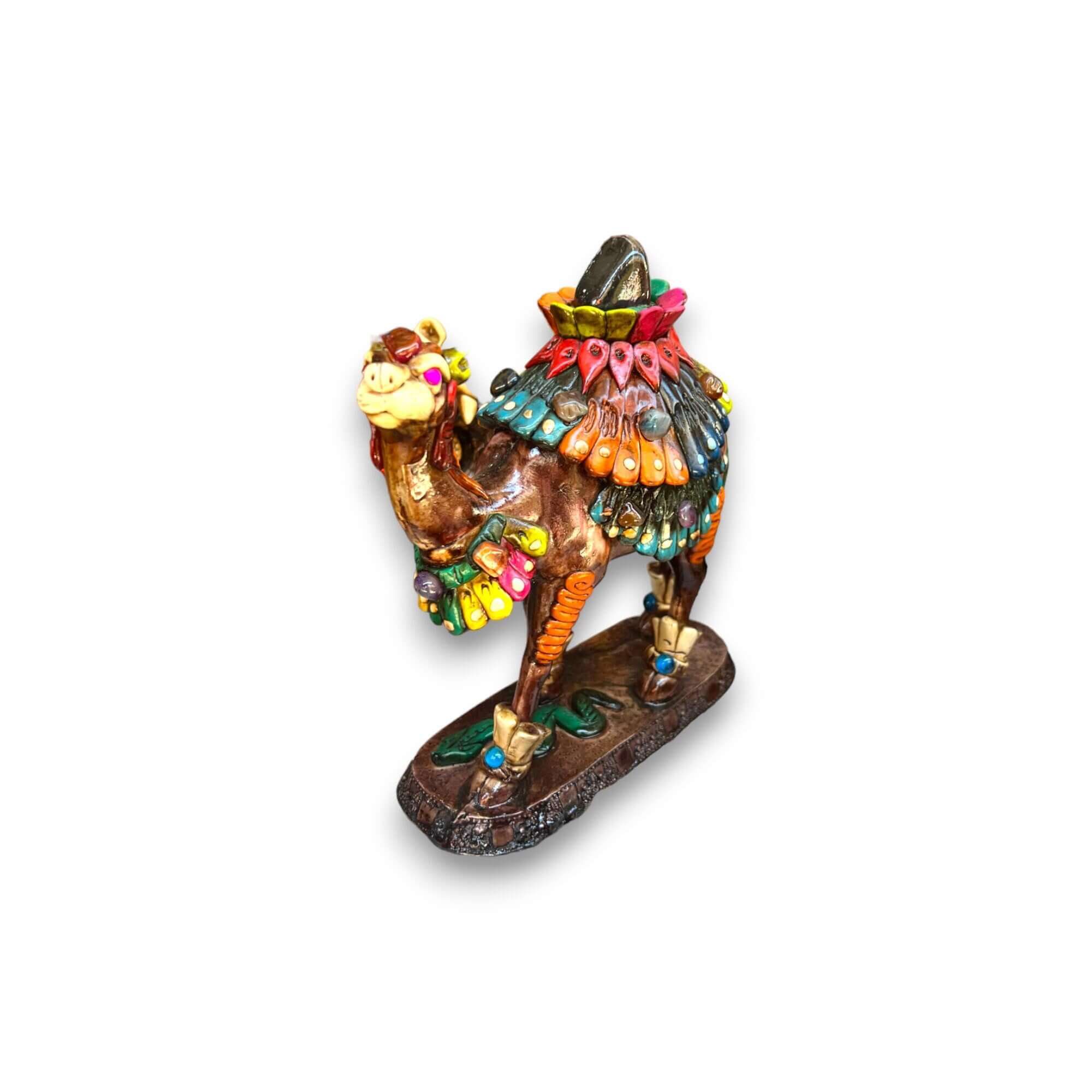 Handcrafted Aztec Camel Statue | Cultural Decor