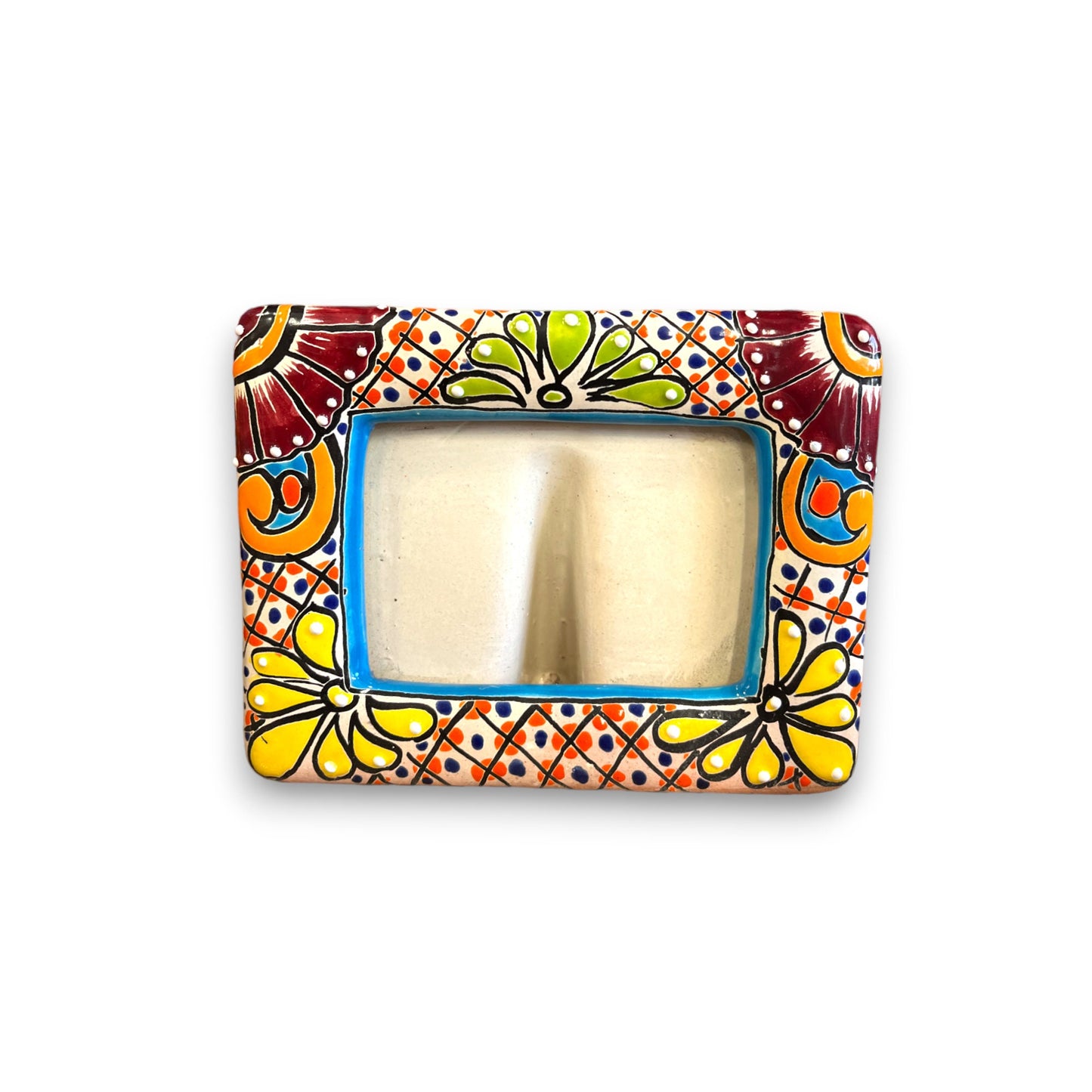 Mexican Talavera Picture Frame | Colorful Hand-Painted Picture Frame (5x7)