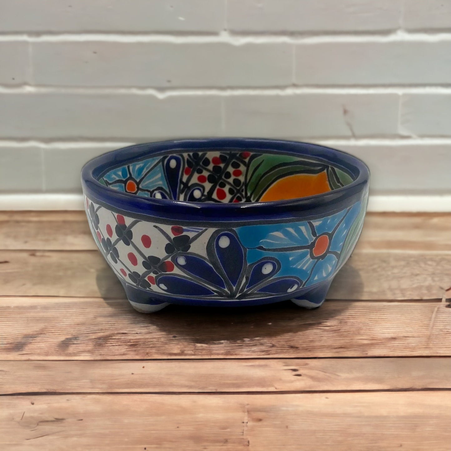 Mexican Handmade Talavera Sauce Bowl | Authentic Salsa Bowl (6" Diameter)