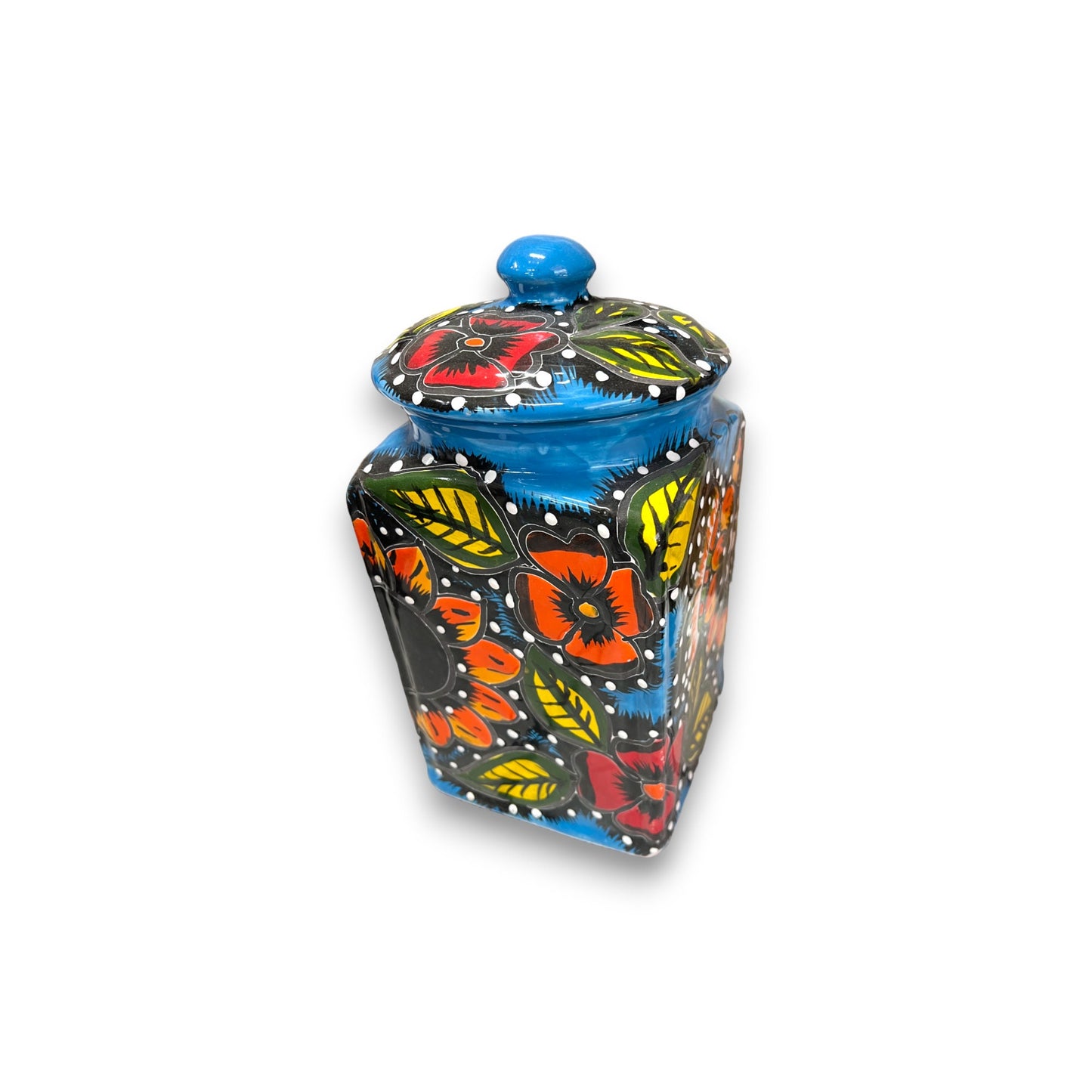 Handmade Canister Set | Colorful Mexican Talavera Pottery Kitchen Decor