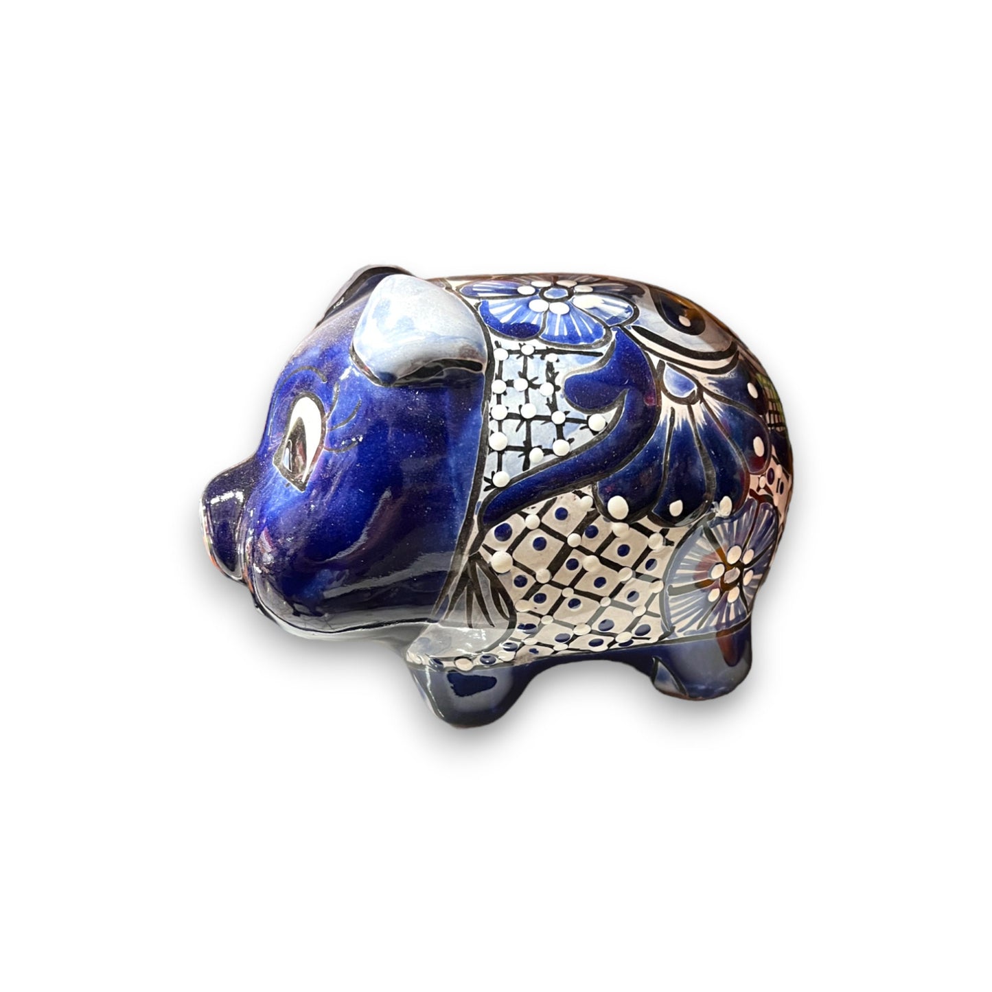 Colorful Talavera Pig Coin Bank | Handmade Medium Piggy Bank