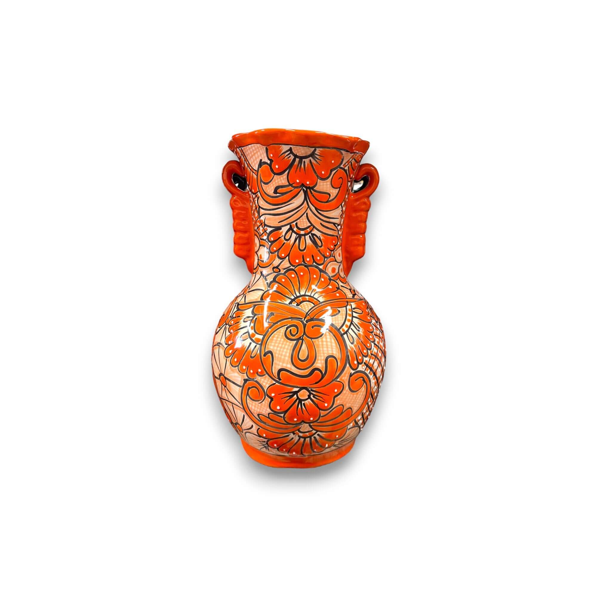 Vibrant Talavera Vase | Mexican Pottery