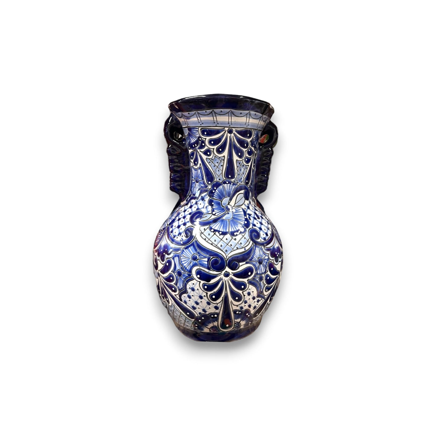 Vibrant Talavera Vase | Large Mexican Handcrafted Pottery (24" Tall)