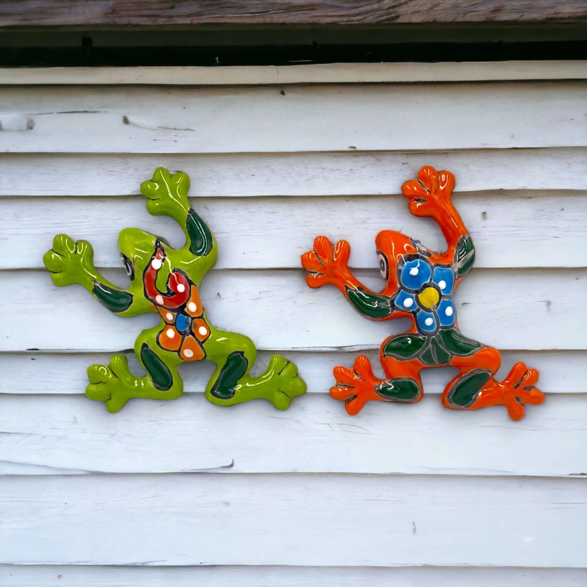 Talavera Frog Wall Art - Handmade Mexican Decor