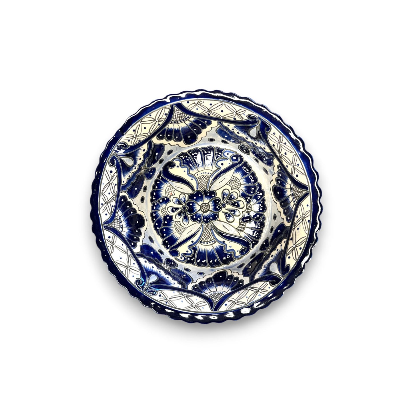 Talavera Fruit Bowl | Handcrafted Mexican Pottery with Colorful Art