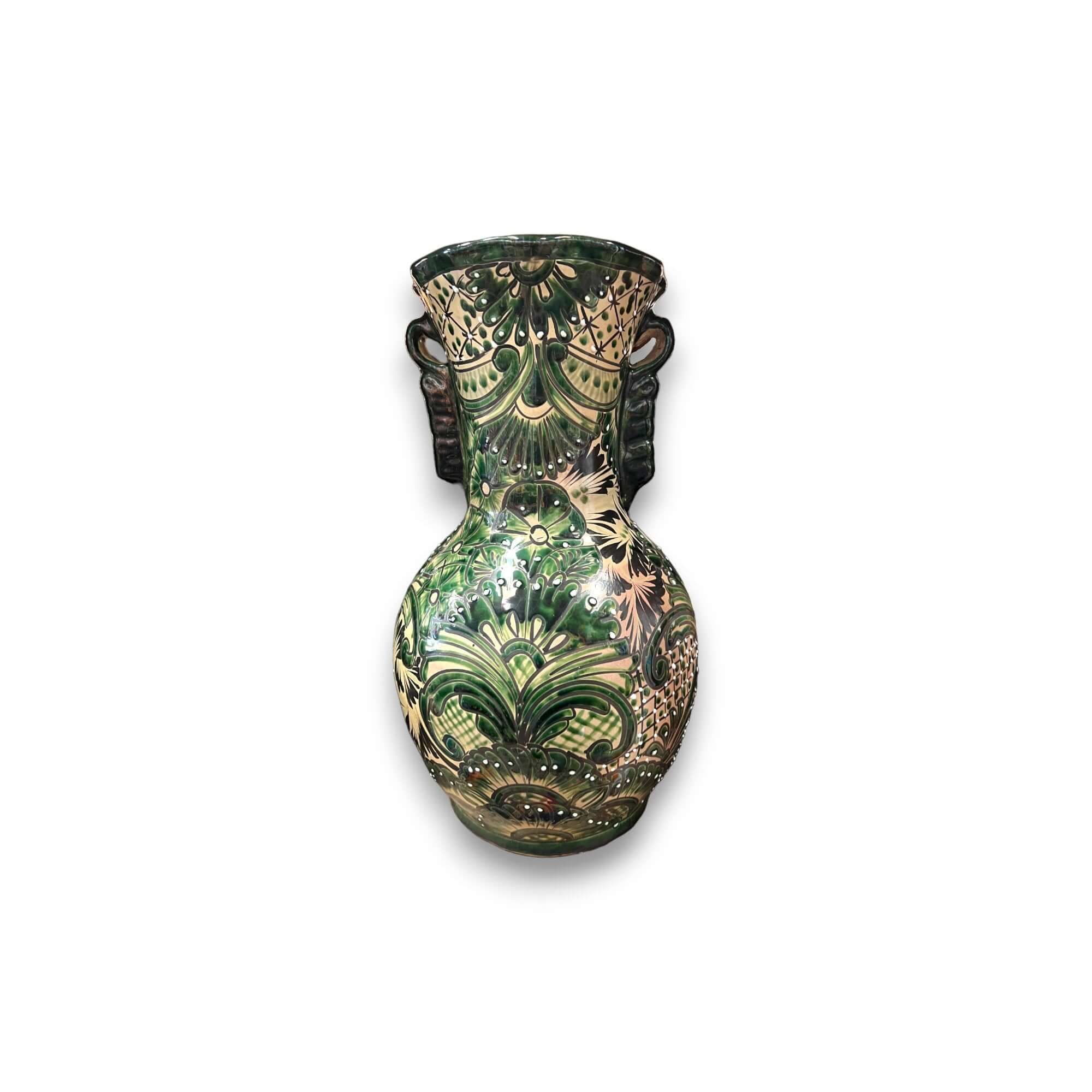 Vibrant Talavera Vase | Mexican Pottery