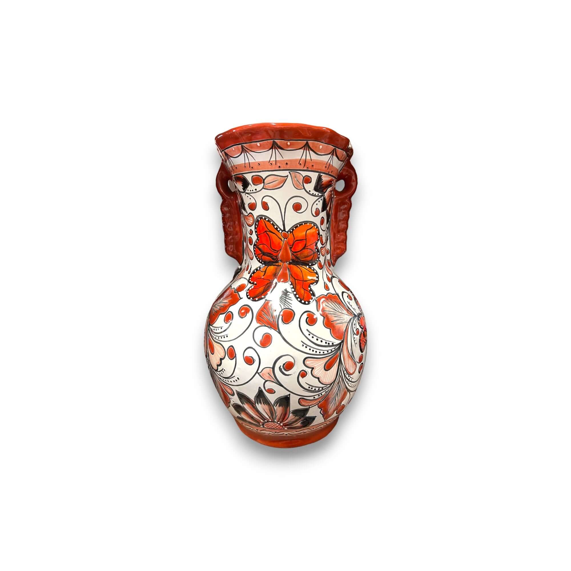 Vibrant Talavera Vase | Mexican Pottery