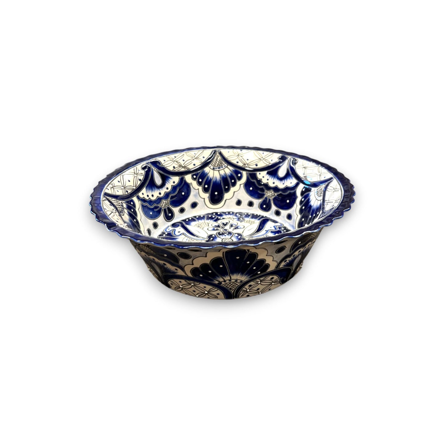 Talavera Fruit Bowl | Handcrafted Mexican Pottery with Colorful Art