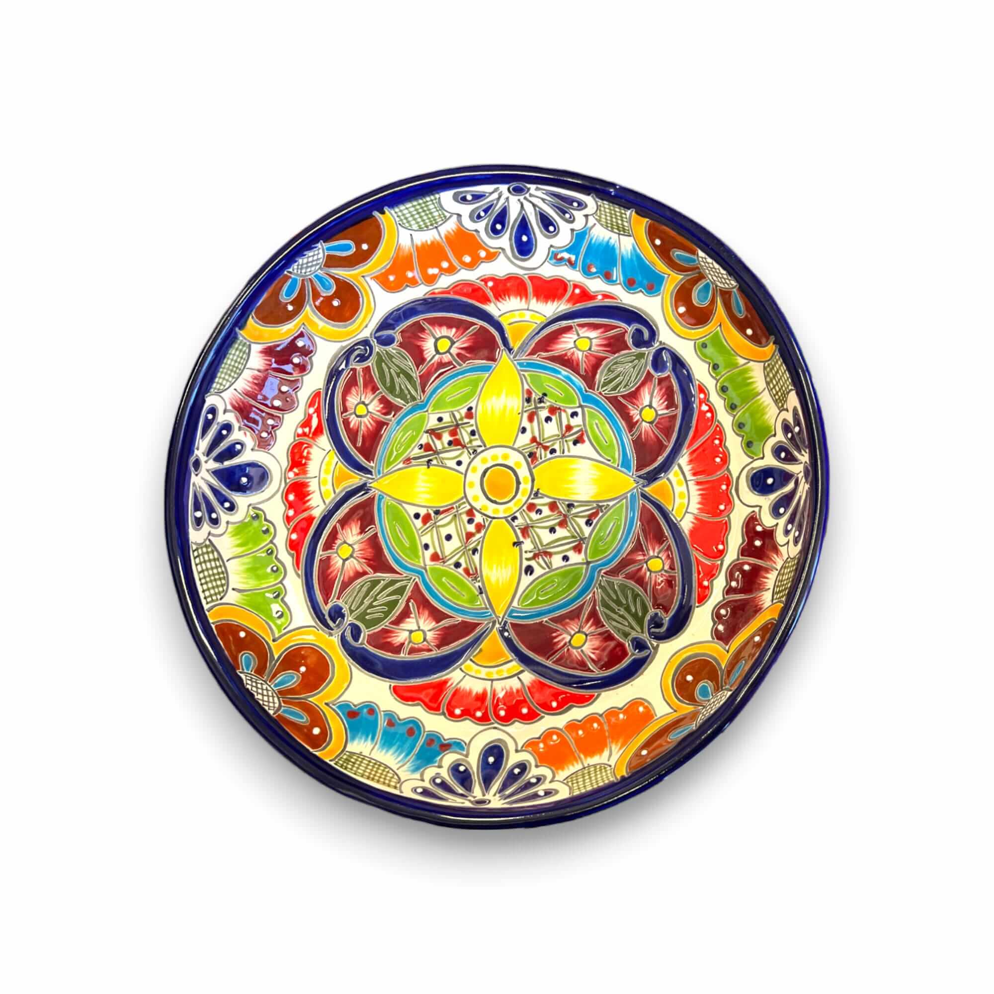 Talavera Round Serving Plate | Mexican Artistry