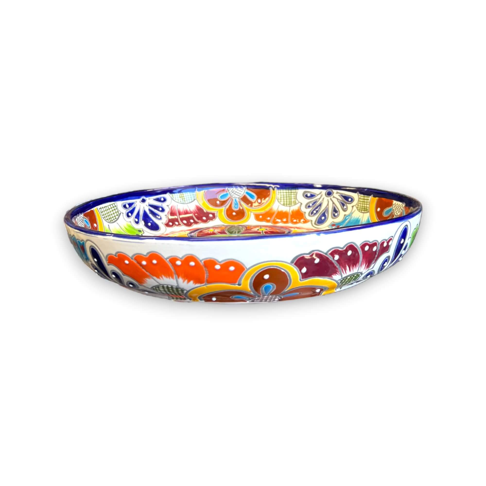 Talavera Round Serving Plate | Mexican Artistry
