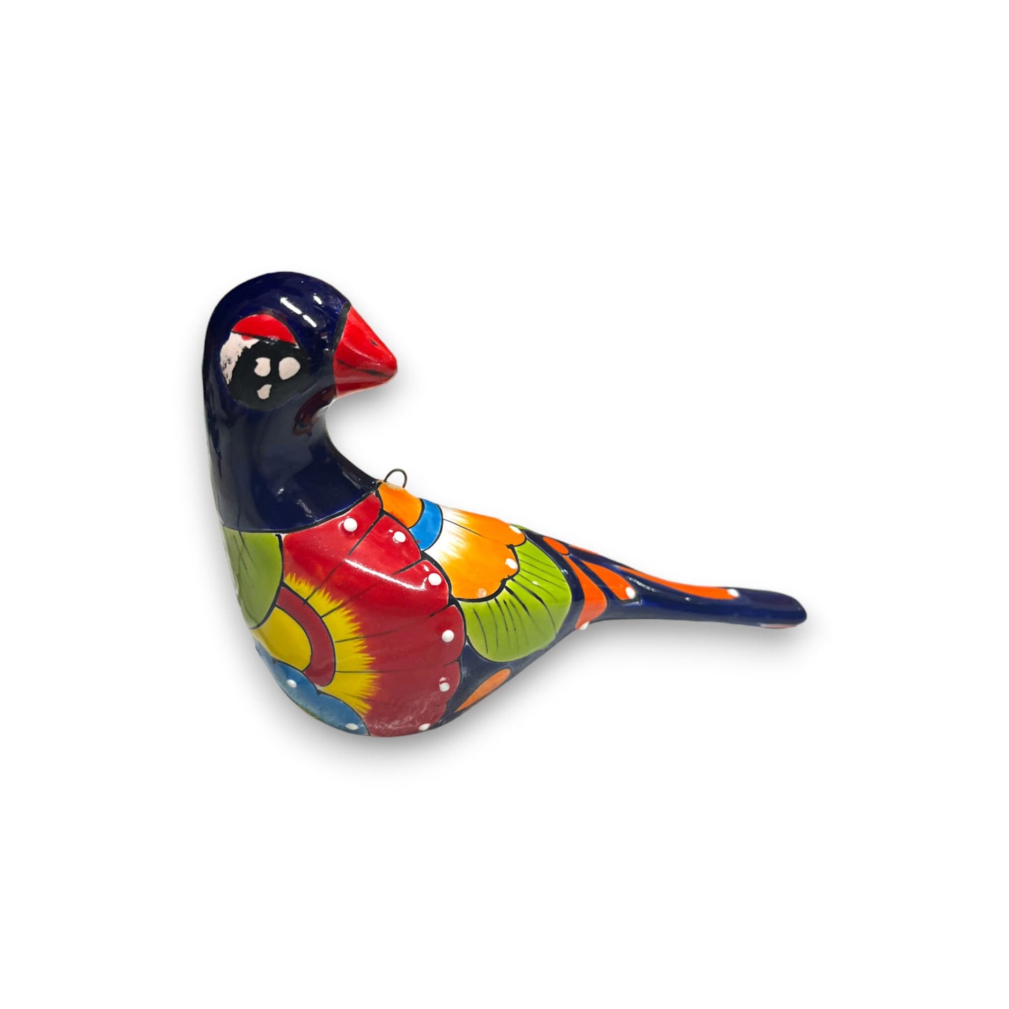 Colorful Talavera Hanging Bird Art | Charming Handcrafted Animal Decor (Small)