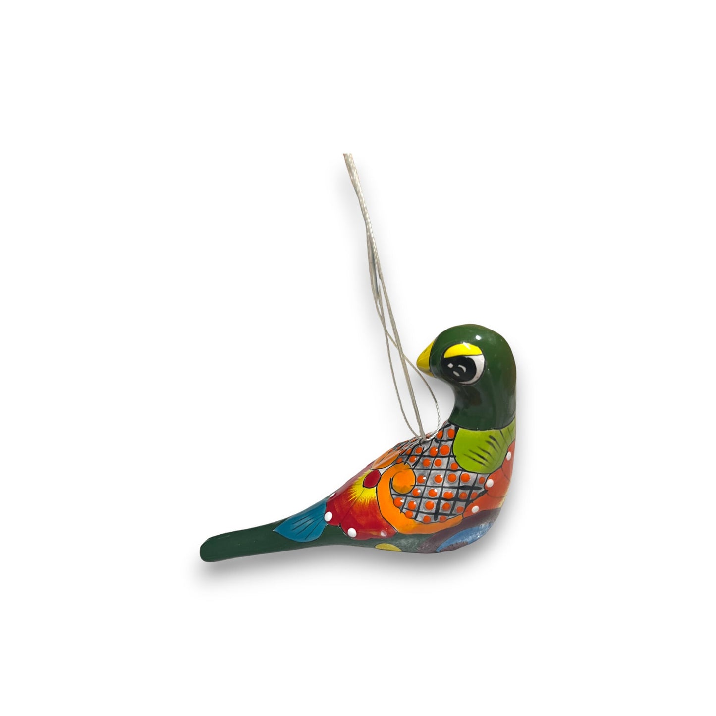 Colorful Talavera Hanging Bird Art | Charming Handcrafted Animal Decor (Small)