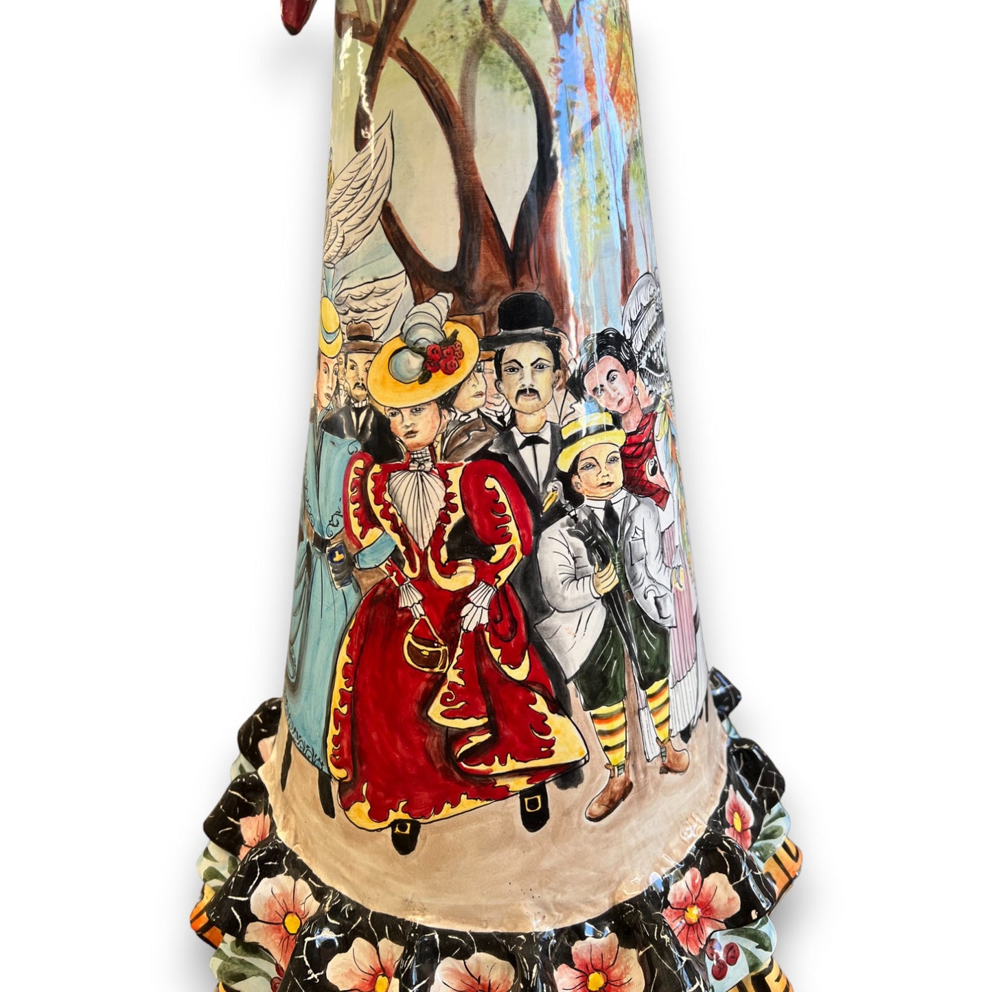 Talavera Catrina Day of the Dead Statue | 3'7" Figurine Highly Detailed