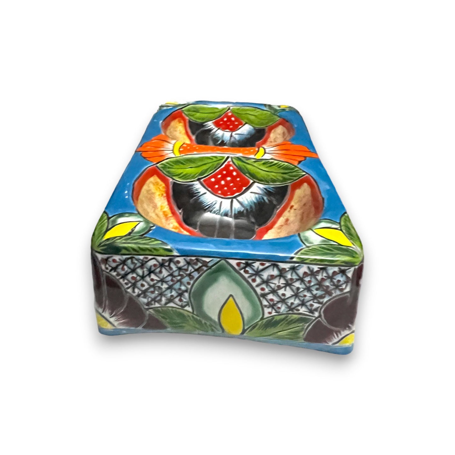 Vibrant Talavera Dog Bowl | Handcrafted Mexican Pet Feeder