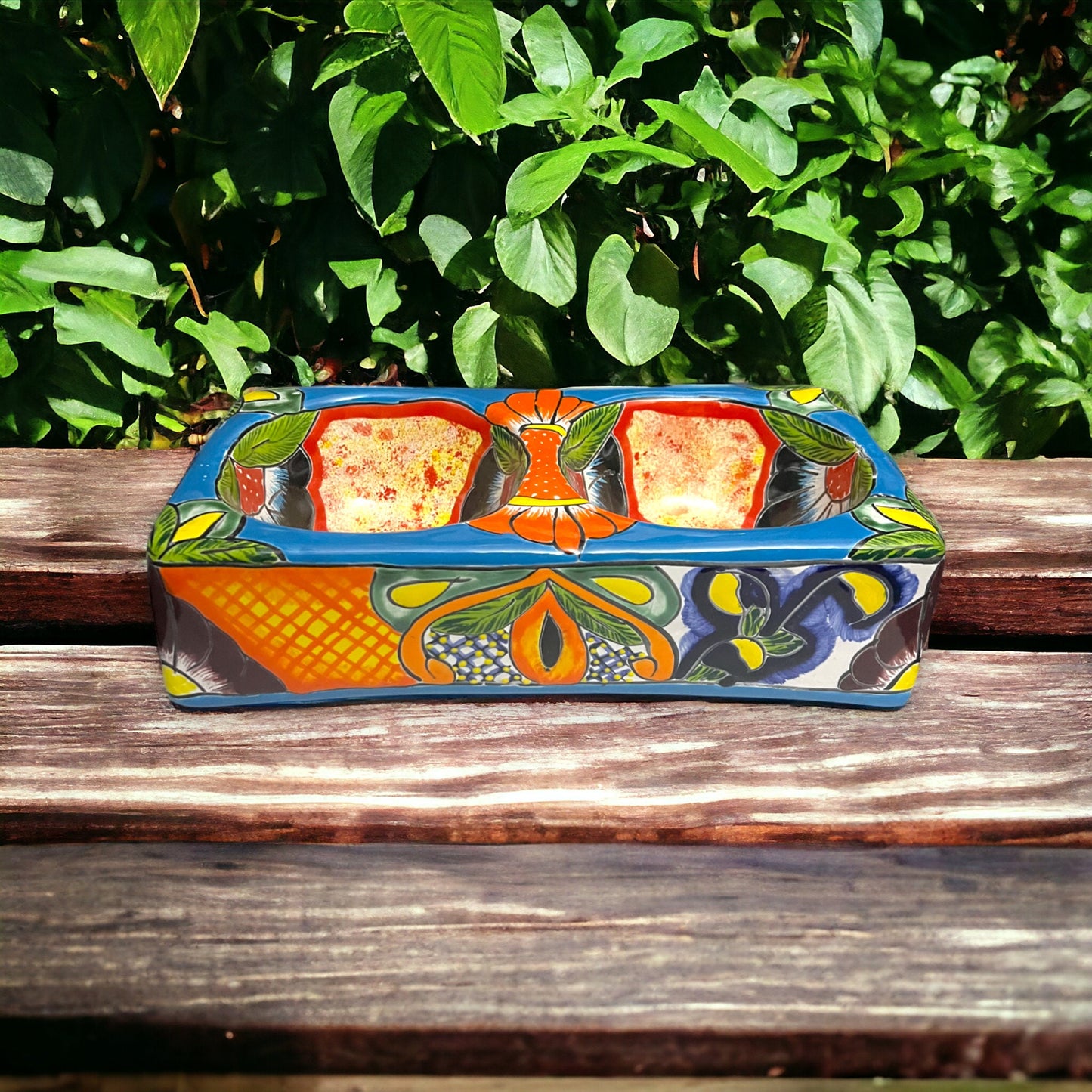 Vibrant Talavera Dog Bowl | Handcrafted Mexican Pet Feeder