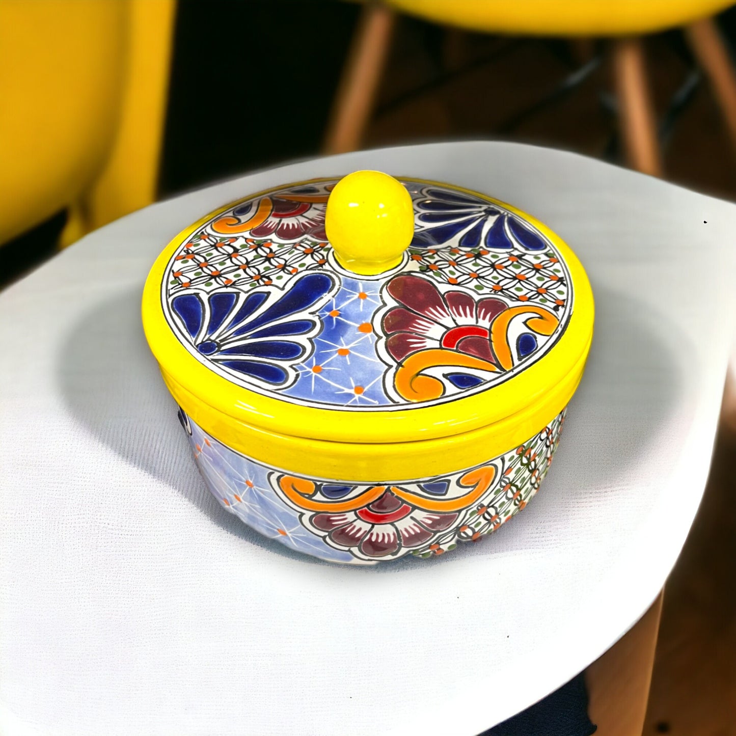 Talavera Tortilla Warmer | Colorful Handcrafted Mexican Pottery