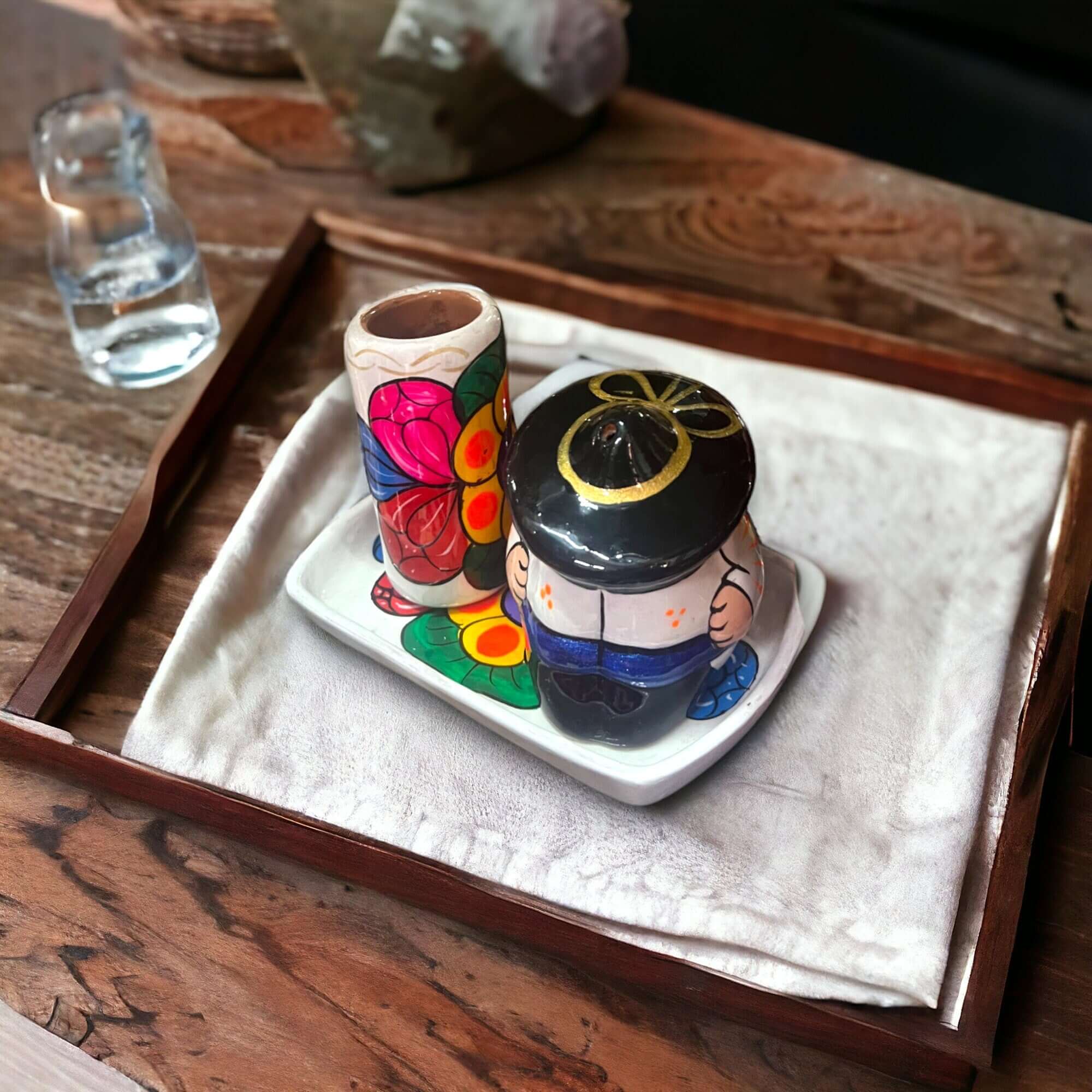 Talavera Tequila Shot Set - Handmade Elegance