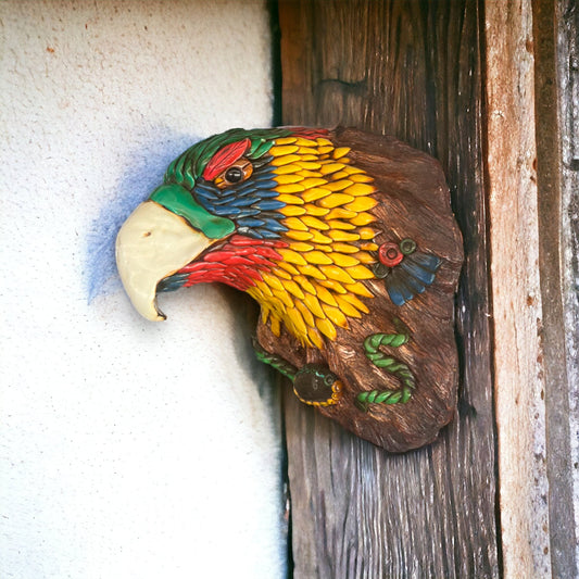 Artisan Crafted Aztec Eagle Wall Decor | Handmade Cultural Art (Large)