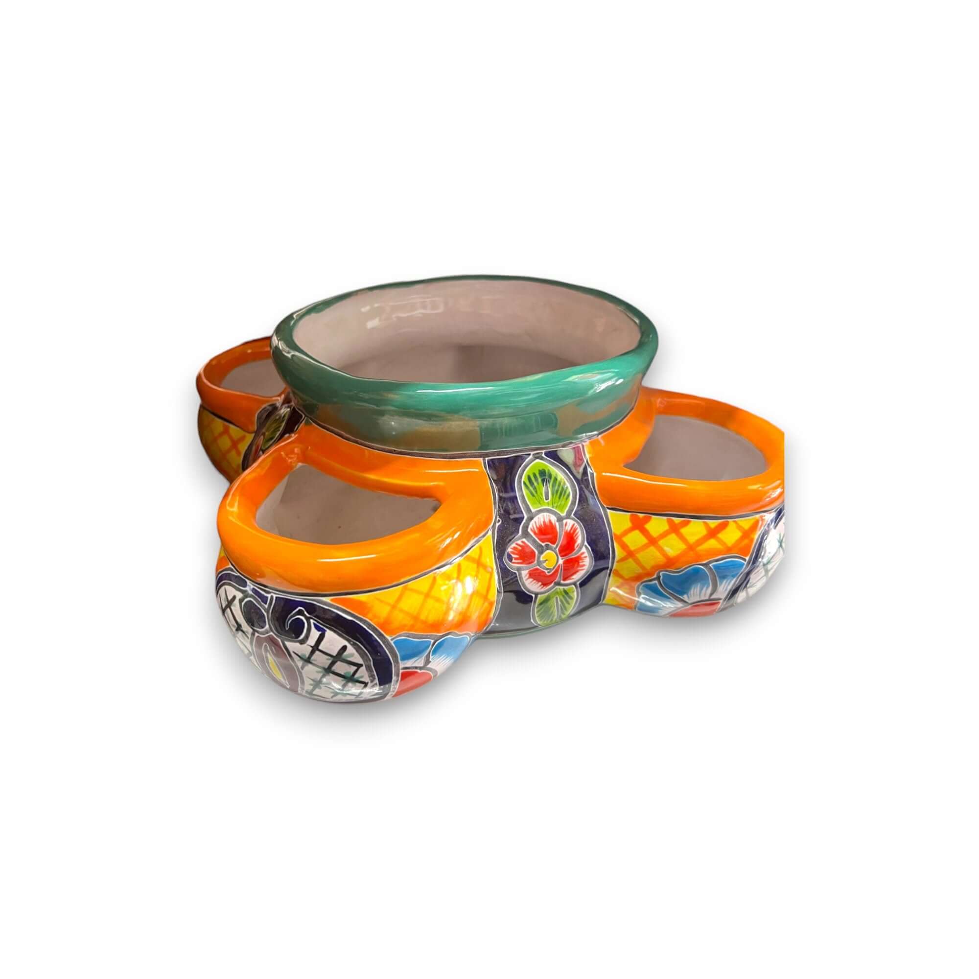 Handcrafted Talavera Strawberry Planter