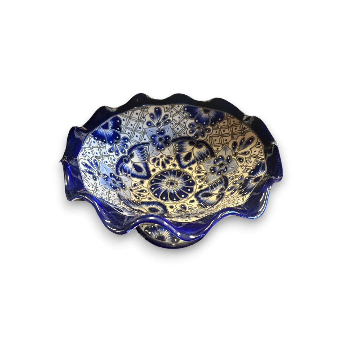 Talavera Fruit Basket | Hand-Painted Mexican Ceramic Centerpiece