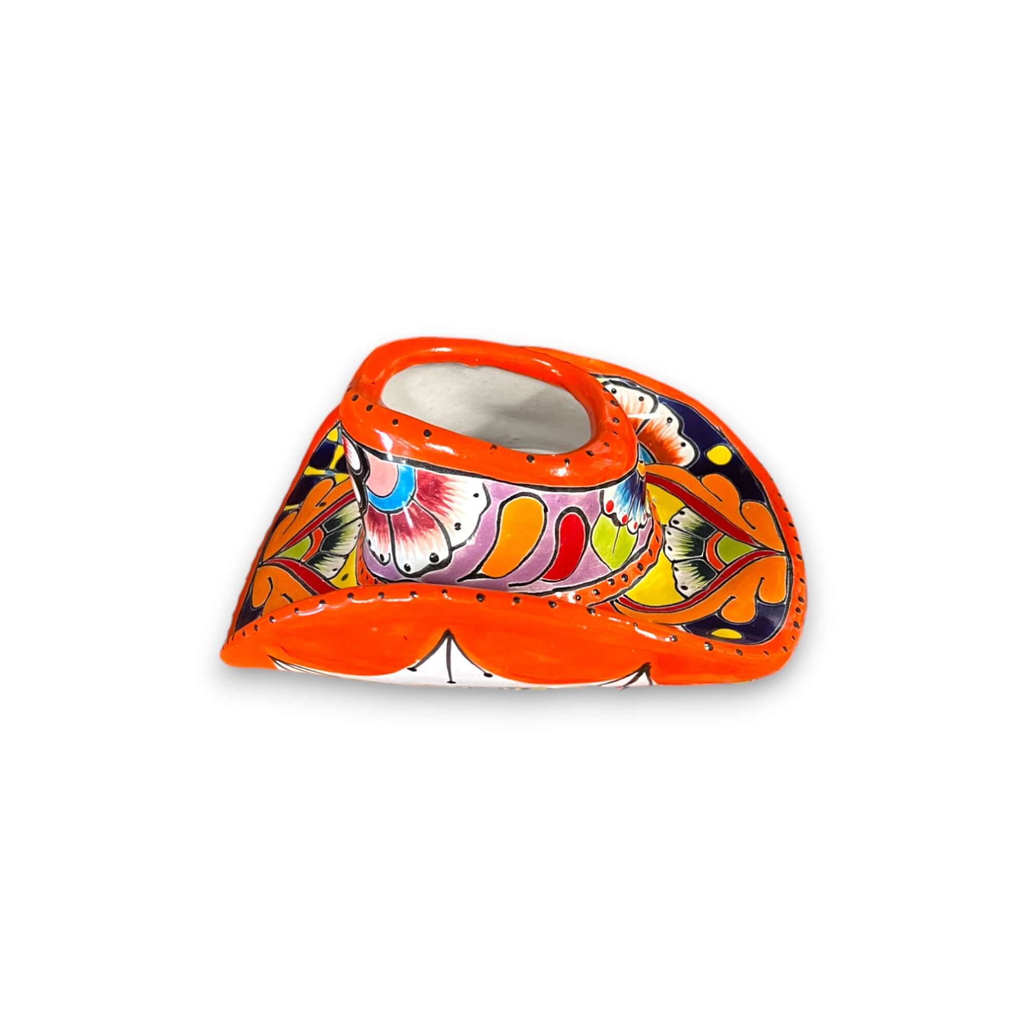 Colorful Talavera Sombrero Planter | Small Décor
