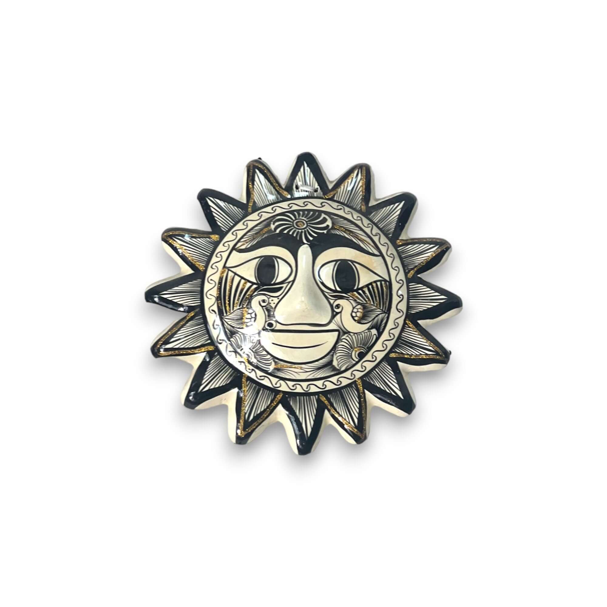 Vibrant Talavera Sun Decor | Mexican Craft