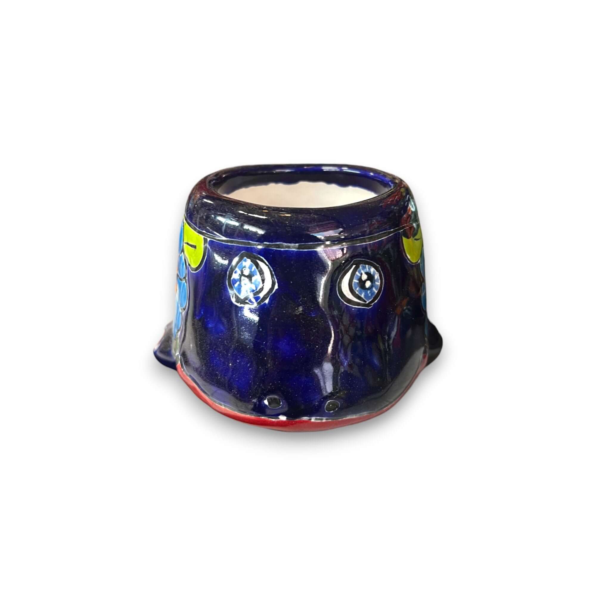Colorful Talavera Whale Planter | Mexican Pottery