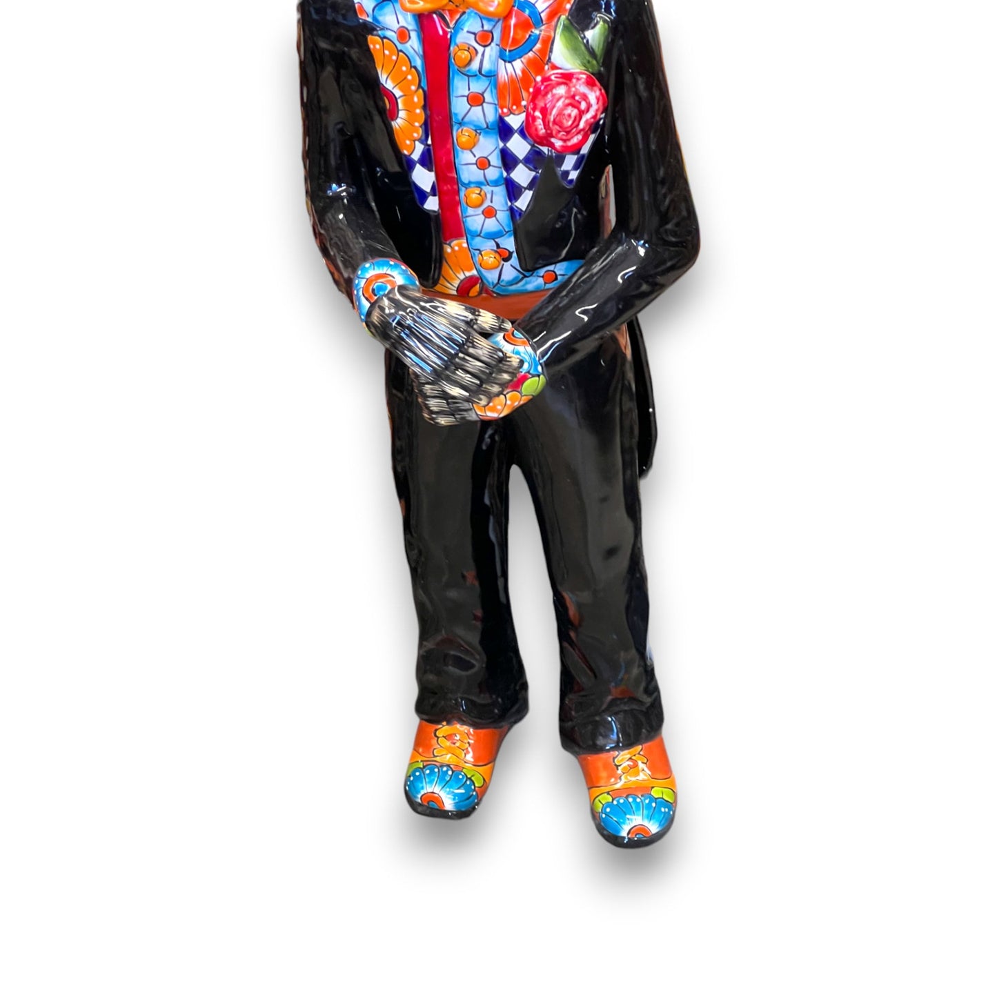 Talavera Catrin Statue | Day of the Dead Life-Sized Figurine