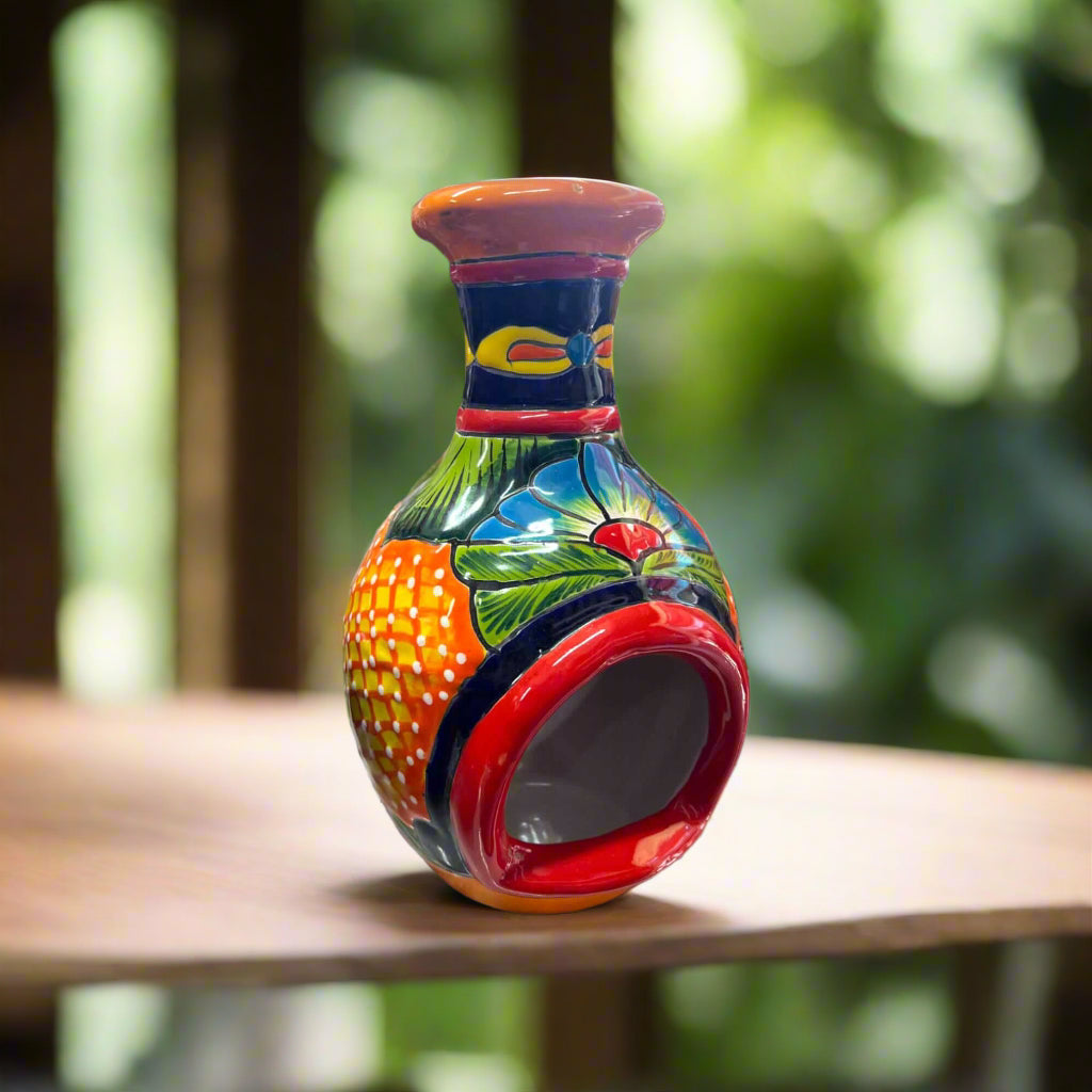 Handmade Talavera Chimney: Vibrant Mexican Decor