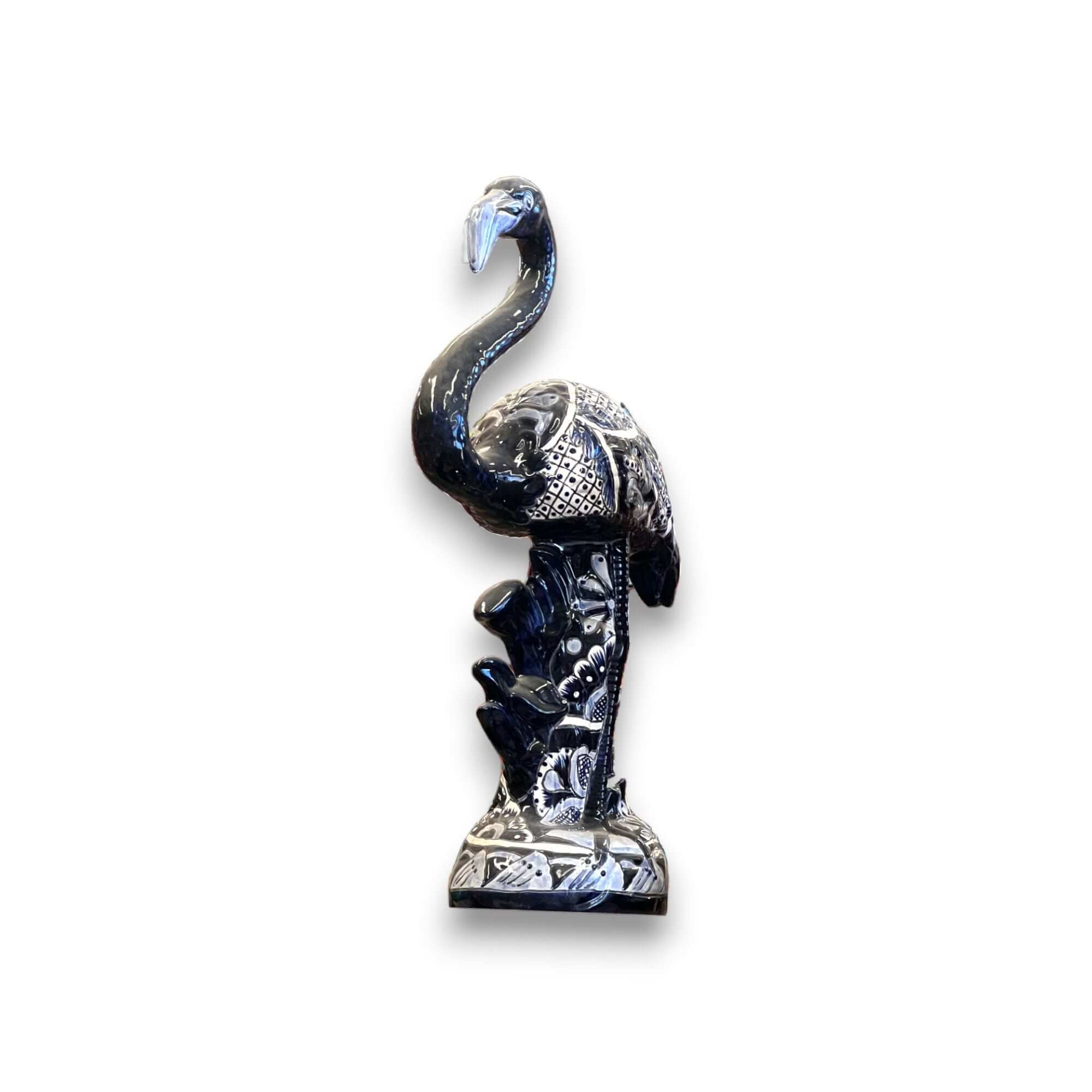 Talavera Flamingo Statue | Colorful Art