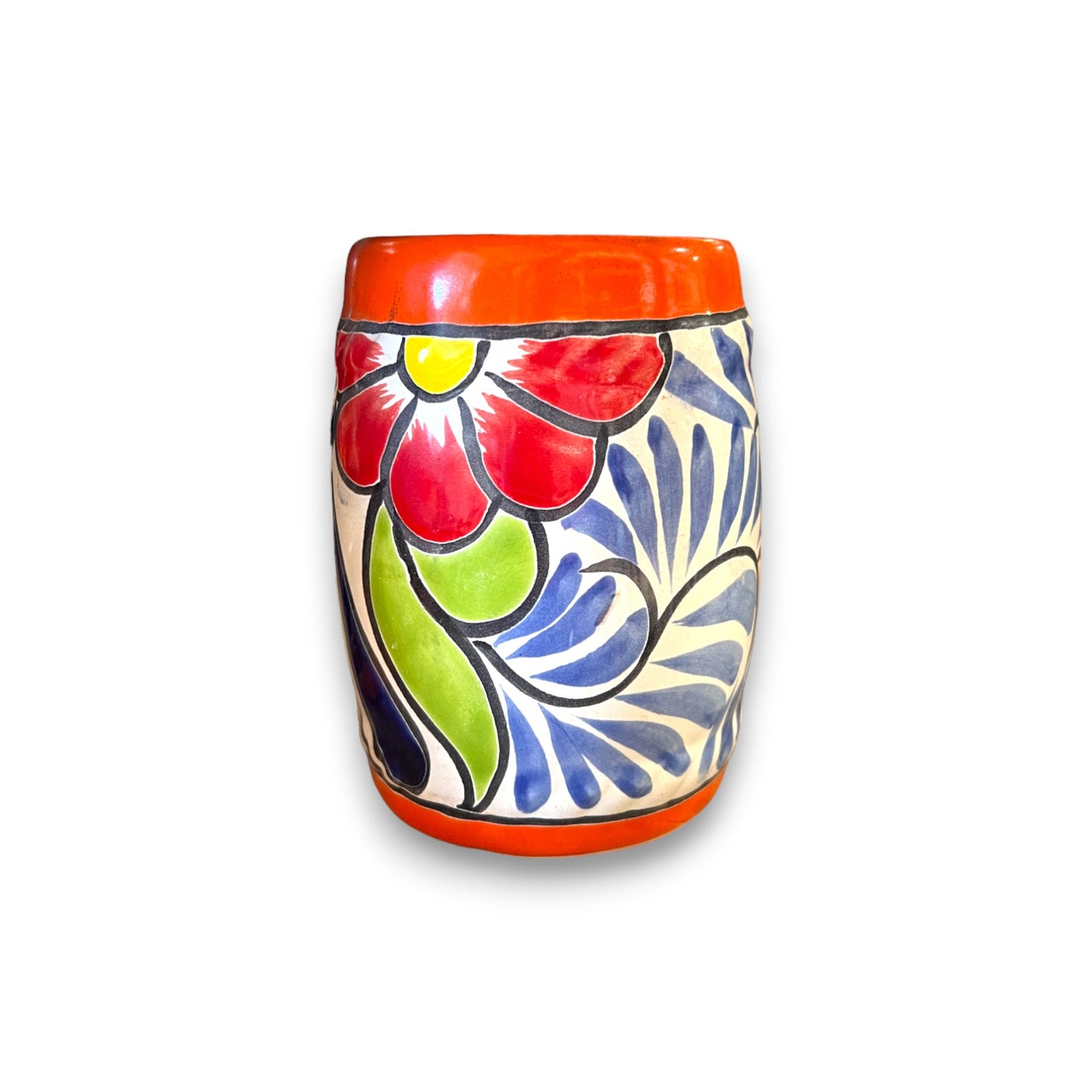 Colorful Handcrafted Mexican Coffee Mug | Talavera Ceramic Art