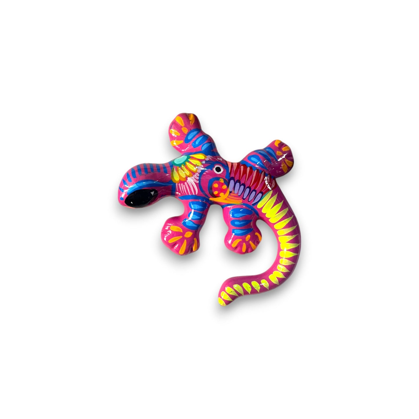 Vibrant Mexican Handcrafted Lizard Wall Art | Talavera Hand-Painted Décor (Small)