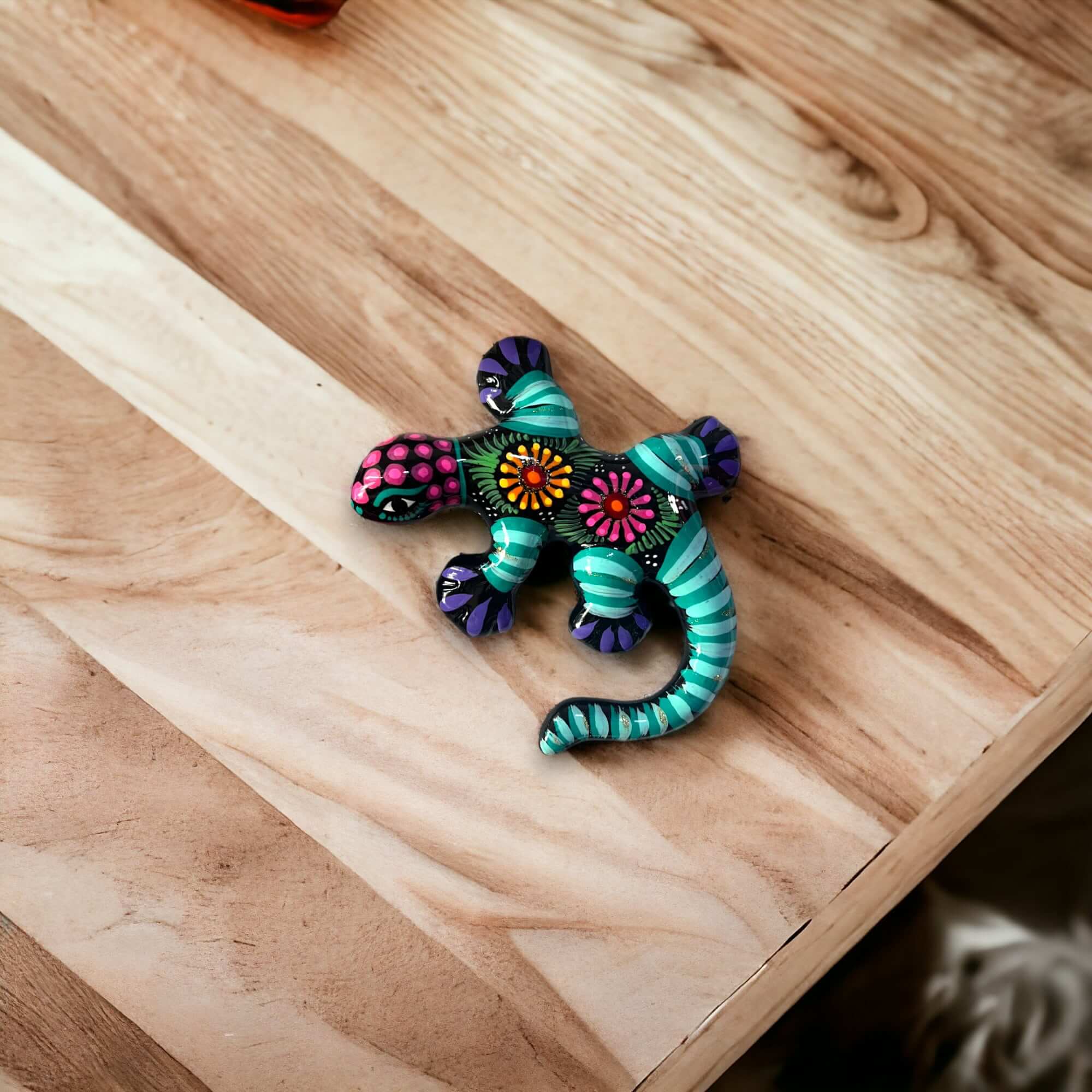 Guerrero Lizard Wall Art | Vibrant Mexican Décor