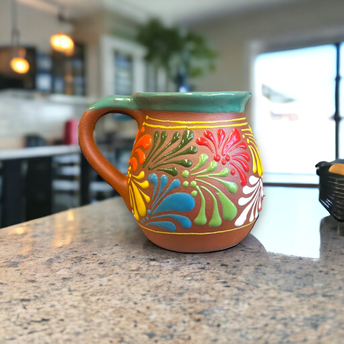 Colorful Talavera Coffee Mug | Handcrafted Mexican Ceramic Artwork