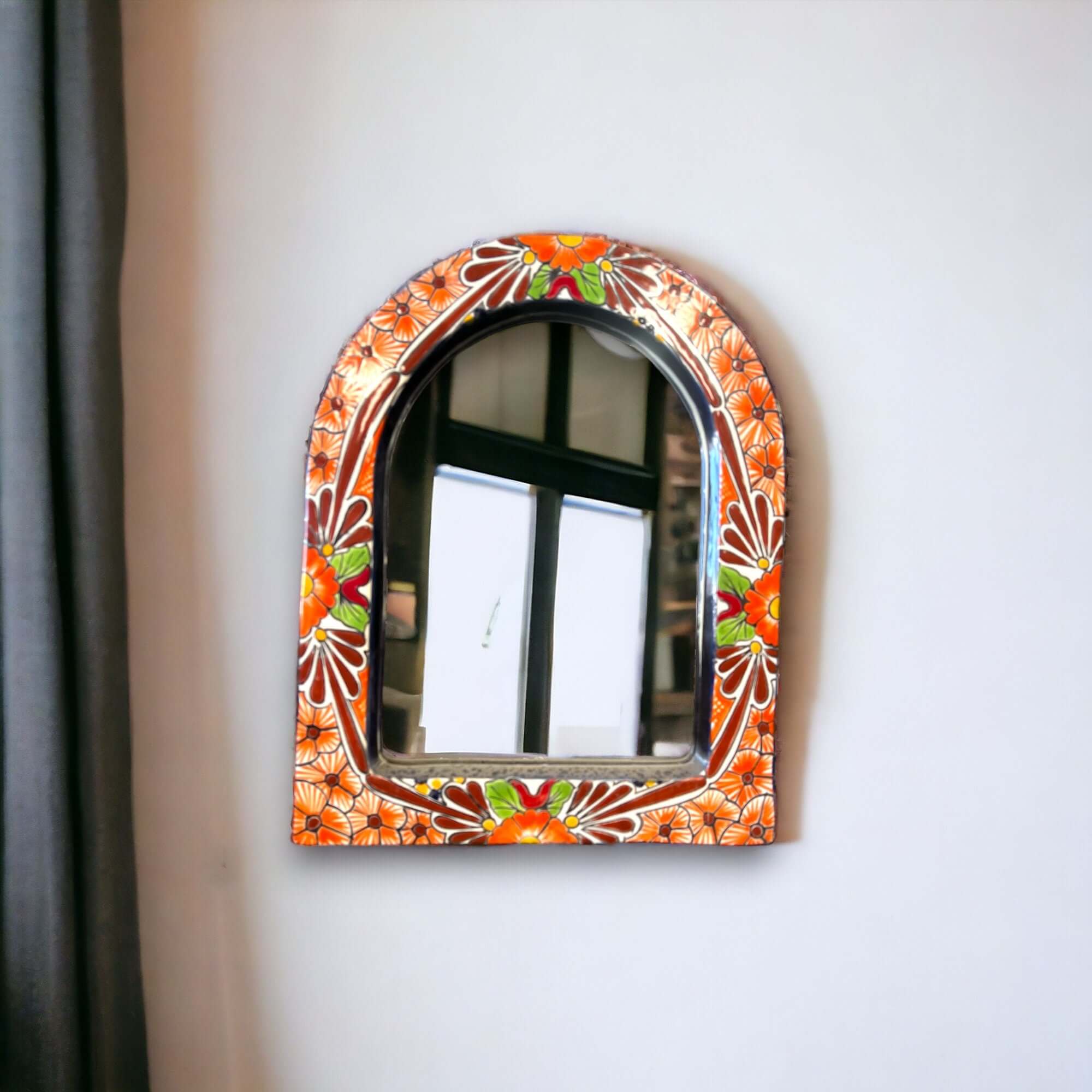 Vibrant Talavera Mirror Wall Art - Medium