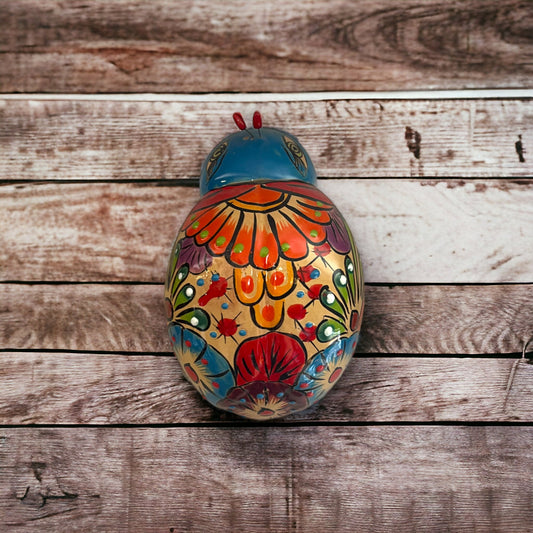 Handcrafted Talavera Ladybug Wall Art | Colorful Mexican Ceramic Decor (Medium)