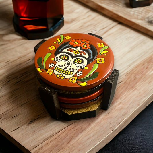 Customizable Talavera Coasters | Hand-Painted Mexican Tiles