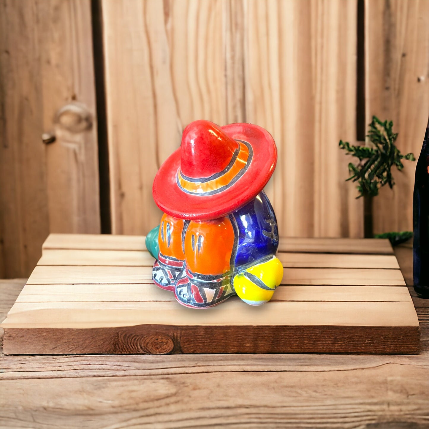 Vibrant Talavera Panchito Figurine | Colorful Sleeping Man Mexican Pottery (Small)