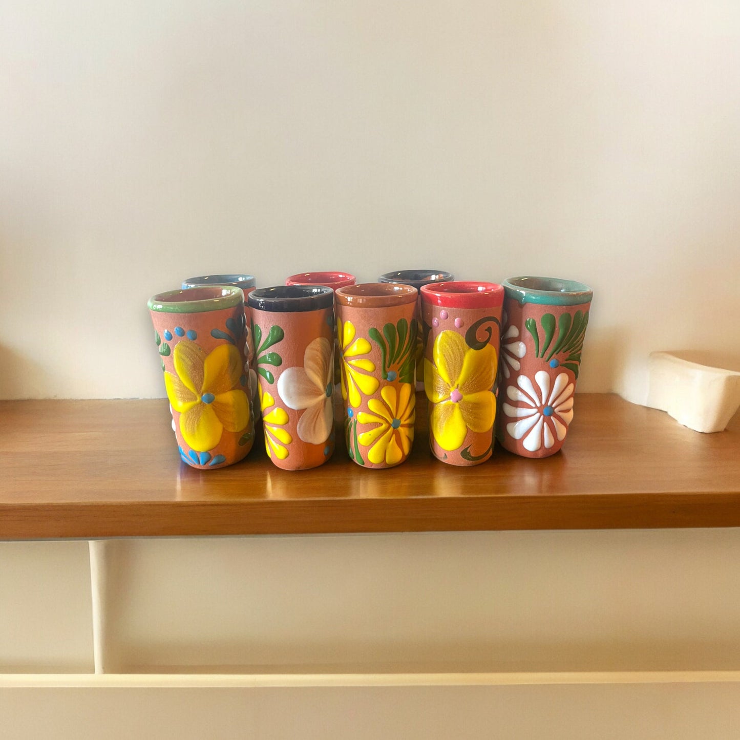 Talavera Hand-Painted Mexican Shot Glasses | Terracotta Artisan Craft