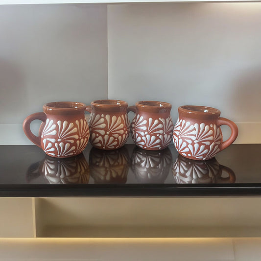 Bulk Order: Set of 50 Handcrafted Talavera Clay Jarritos | Artisanal Mexican Mugs