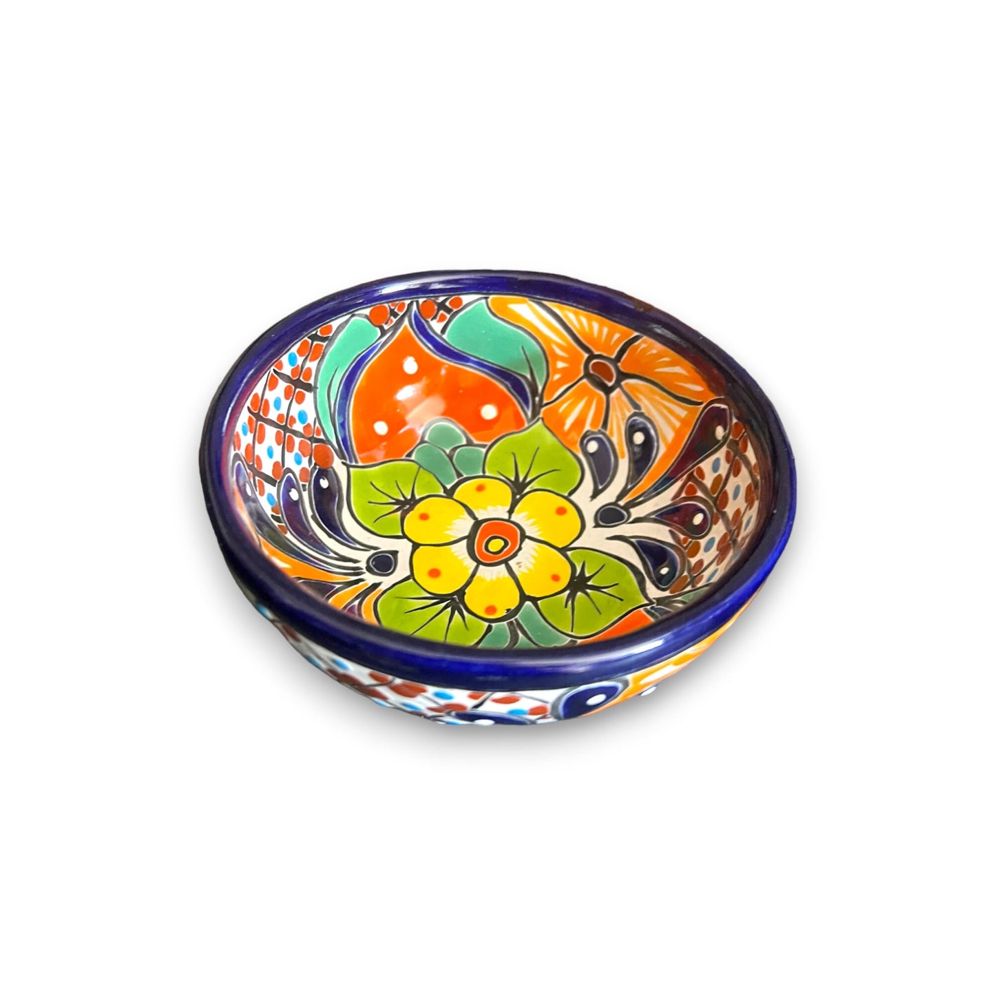 Mexican Handmade Talavera Sauce Bowl | Authentic Salsa Bowl (6" Diameter)