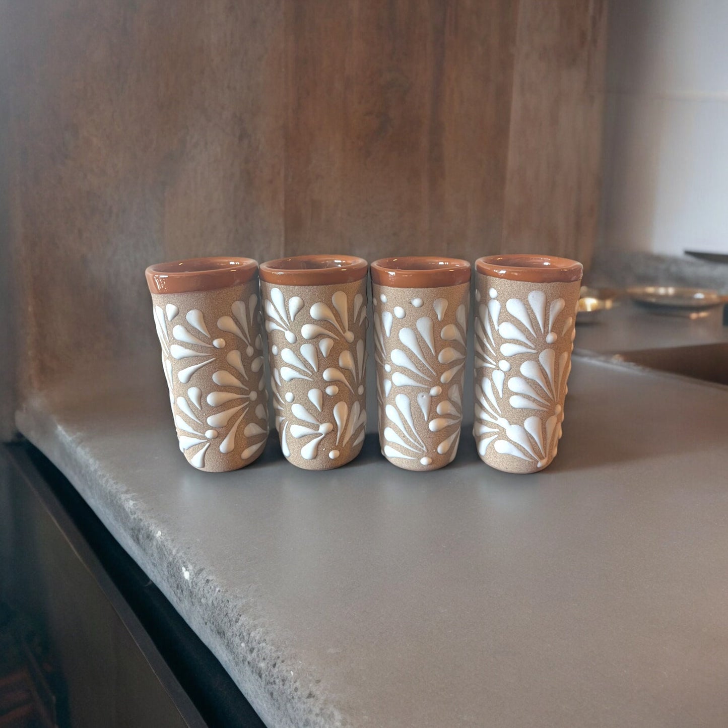 Hand-Painted Talavera Shot Glass | Artisan Mexican Ceramic Drinkware