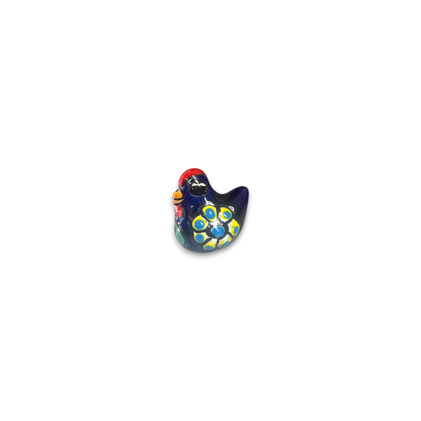 Talavera Chicken Figurine | Hand-Painted Mexican Ceramic Art