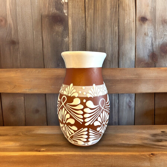 Hand-Painted Talavera Vase | Handmade Mexican Flower Pot